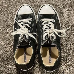 Women’s size 8 men’s size 6 black converse shoes